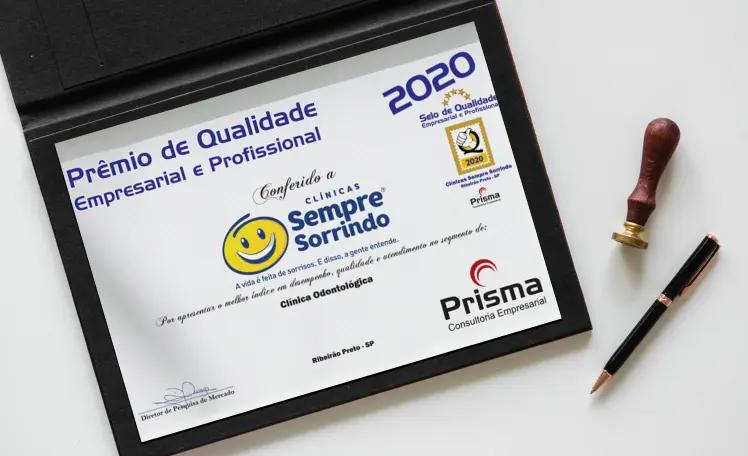 foto do certificado de ganhador do prêmio