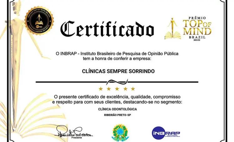 foto do certificado de ganhador do prêmio